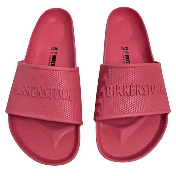 Birkenstock Shoes - Birkenstock Pink Rubber Slides Women's Size 39 (8/8.5)